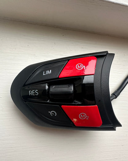 Steering Wheel Control Buttons for BMW F Series (with Red M1 & M2 Buttons)