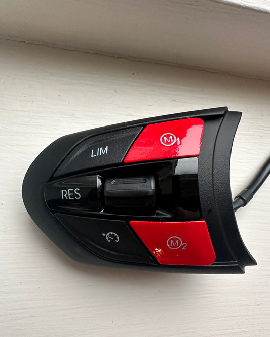 Steering Wheel Control Buttons for BMW F Series (with Red M1 & M2 Buttons)